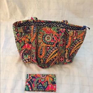 Vera Bradley Bag and matching checkbook cover